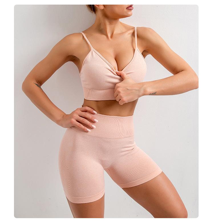 11Colors Women Seamless Yoga Set Sportswear Fitness Cycling Sport Gym Running Yoga Suit 2Pcs Sports Bra and Hight Waist Shorts, Blue
11Colors Women Seamless Yoga Set Sportswear Fitness Cycling Sport Gym Running Yoga Suit 2Pcs Sports Bra and Hight Waist Shorts, Blue
