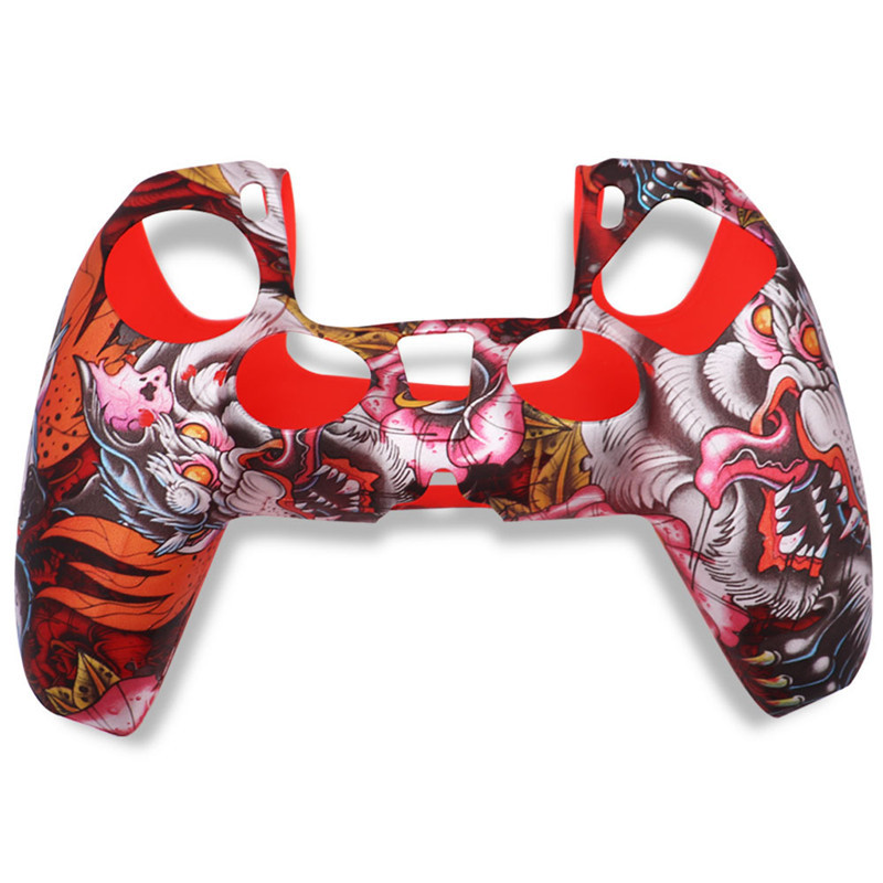 For PS5 Controller Gamepad Silicone Non-slip Protective Environmentally Friendly Silicone Case Camouflage Ps5 Protective Cover Fast Shipping