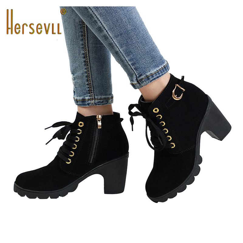 HersevLL Plus Size Ankle Boots Women Platform High Heels Womens Boots Buckle Shoes Thick Heel Short Boot Ladies Drop Shipping, Black
HersevLL Plus Size Ankle Boots Women Platform High Heels Womens Boots Buckle Shoes Thick Heel Short Boot Ladies Drop Shipping, Black