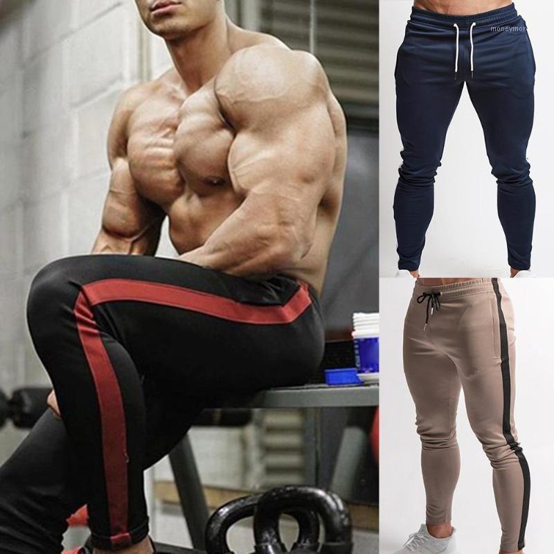 Side Striped Men Jogger Fitness Pants Drawstring Skinny Sweatpants Long Trousers slim pants fashion exercise1, Black
Side Striped Men Jogger Fitness Pants Drawstring Skinny Sweatpants Long Trousers slim pants fashion exercise1, Black