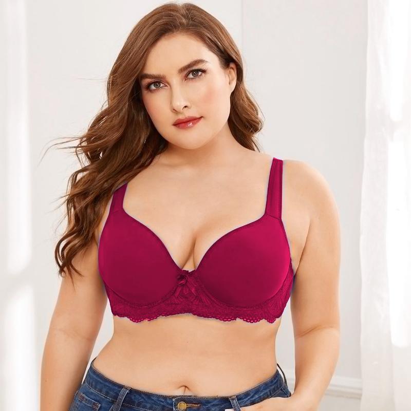 Bra versatile solid color smooth thin mold shaped large cup bra widened and thickened reduced pressure shoulder strap for, Black
Bra versatile solid color smooth thin mold shaped large cup bra widened and thickened reduced pressure shoulder strap for, Black