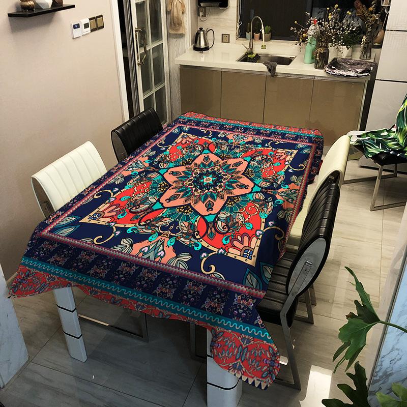 National Style Tablecloth Rectangular Table Cloth Washable Dustproof Bohemia Floral Pattern Table Cover for Home Decorative, No.7
National Style Tablecloth Rectangular Table Cloth Washable Dustproof Bohemia Floral Pattern Table Cover for Home Decorative, No.7