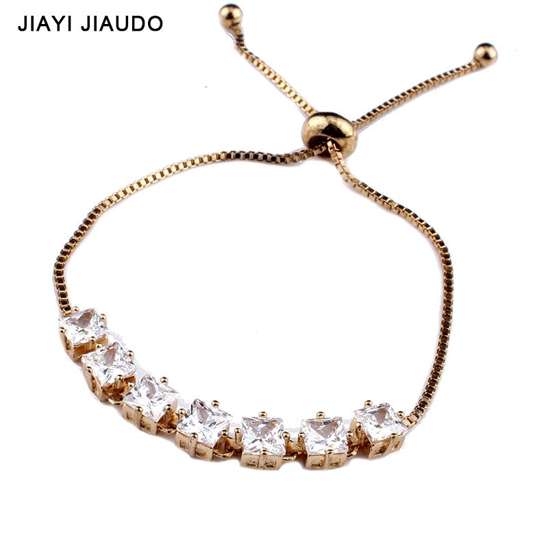 jiayijiaduo Square Zirconia Crystal Charm Zirconia Bracelets for Women Adjustable Gold Silver Color Assorted Colors Bracelets
jiayijiaduo Square Zirconia Crystal Charm Zirconia Bracelets for Women Adjustable Gold Silver Color Assorted Colors Bracelets