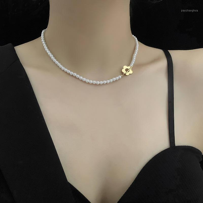 Rhysong Jewellery Temperament Flower Ot Buckle Pendant Full Pearl Necklace Short Chain Fashion Beauty Jewelery HC241 Chains, Silver
Rhysong Jewellery Temperament Flower Ot Buckle Pendant Full Pearl Necklace Short Chain Fashion Beauty Jewelery HC241 Chains, Silver
