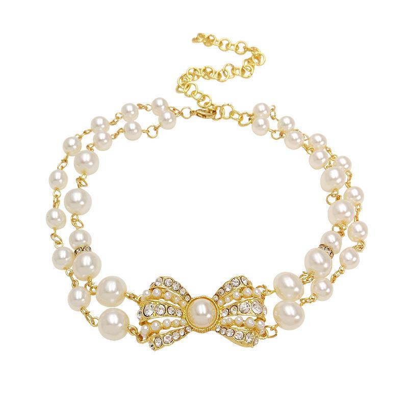 Sexy Jewelry CZ Bowknot Choker Necklace Women Simulated Pearl Necklaces Korean Jewelry Cute Gift For Girls
Sexy Jewelry CZ Bowknot Choker Necklace Women Simulated Pearl Necklaces Korean Jewelry Cute Gift For Girls