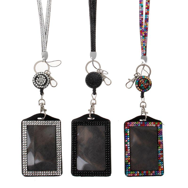 Badge Rhinestone Lanyard Shiny Crystal Necklace Badge Business Card Holder Corporate ID / Key / Mobile Jewerly Accessories
Badge Rhinestone Lanyard Shiny Crystal Necklace Badge Business Card Holder Corporate ID / Key / Mobile Jewerly Accessories