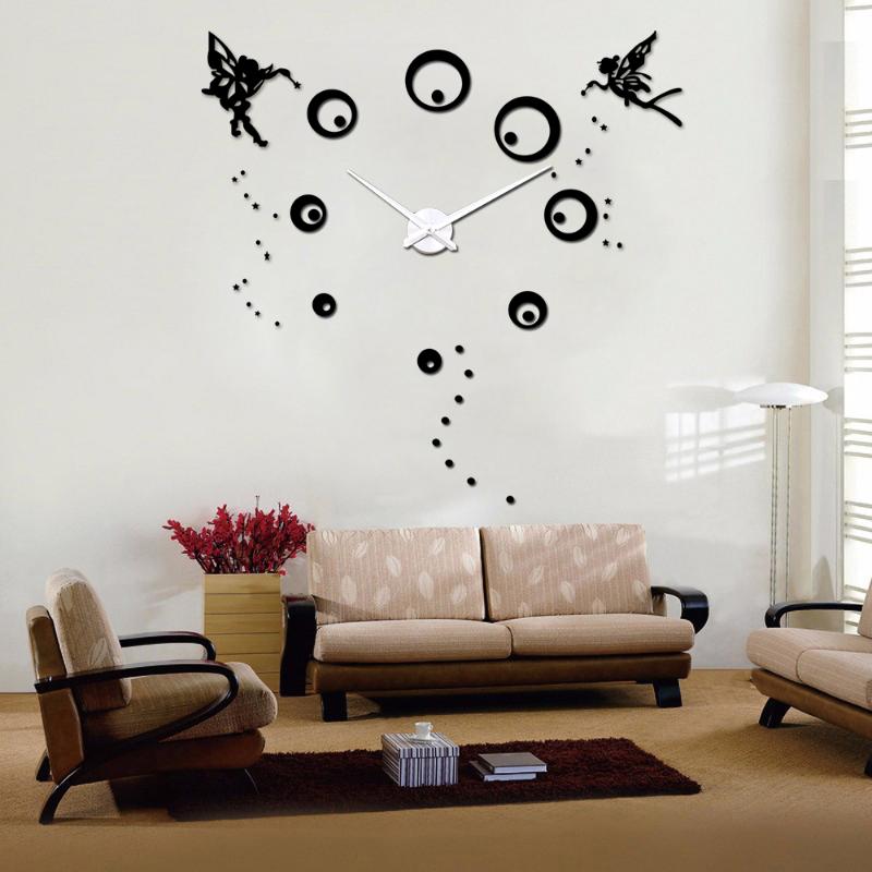 Acrylic 3D Wall Clock Sticker Modern Design Angel Silent Decorative Self adhesive Large DIY Wall Clocks Sticker for Living Room
Acrylic 3D Wall Clock Sticker Modern Design Angel Silent Decorative Self adhesive Large DIY Wall Clocks Sticker for Living Room