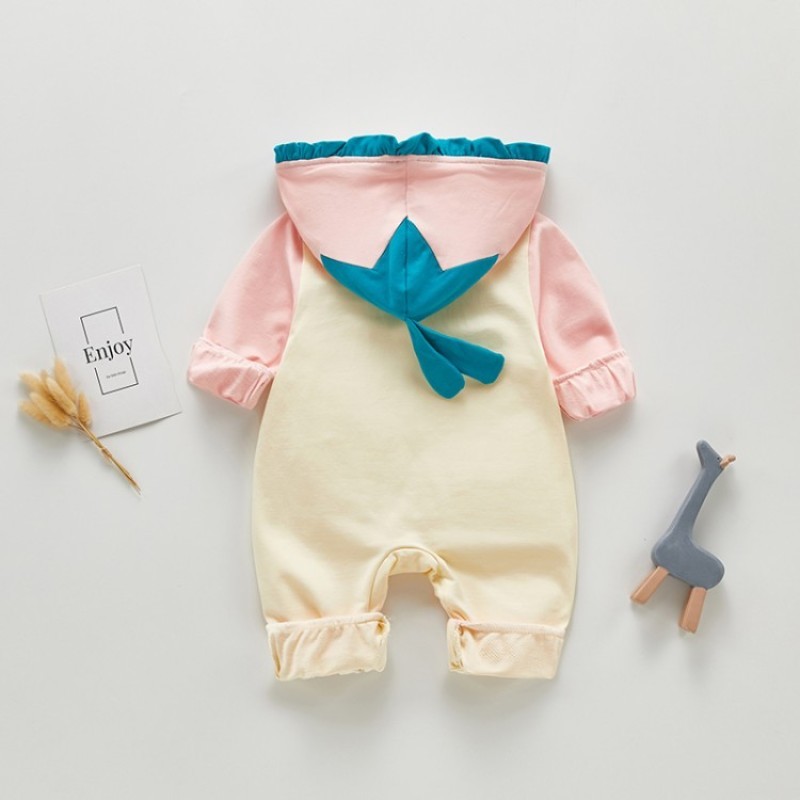 Newborn Hoodie Baby Clothes Infant Suits New Spring Autumn Outerwear Toddler Rompers 3m-18m Boy Girls Jumpsuit Y1221
