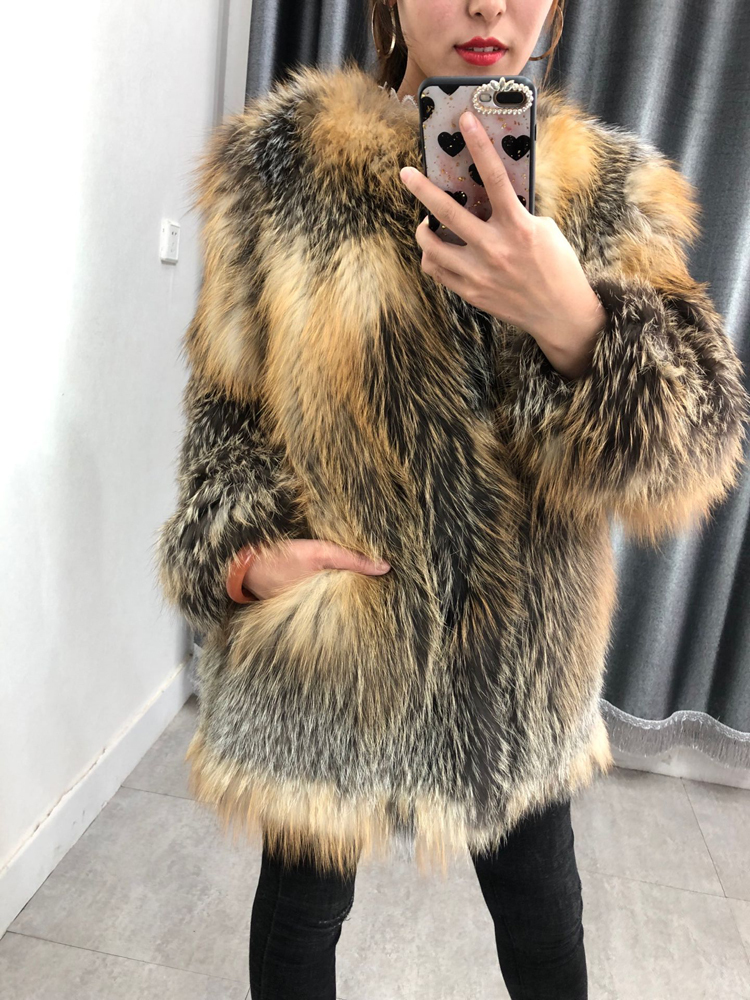 Simple Women Real Fox Female Mesh Medium Winter Long Fur Coat Thin-neck Outerwear 6q8y, The picture
Simple Women Real Fox Female Mesh Medium Winter Long Fur Coat Thin-neck Outerwear 6q8y, The picture
