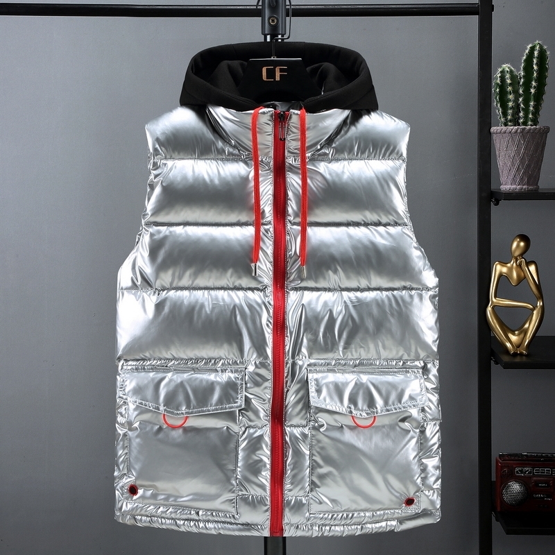 New Thicken Vest Men Casual Winter Waterproof Warm Hooded Big Pockets Sleeveless Coat Hat Detachable Plus Size 4XL 5XL 201126, Silver
New Thicken Vest Men Casual Winter Waterproof Warm Hooded Big Pockets Sleeveless Coat Hat Detachable Plus Size 4XL 5XL 201126, Silver
