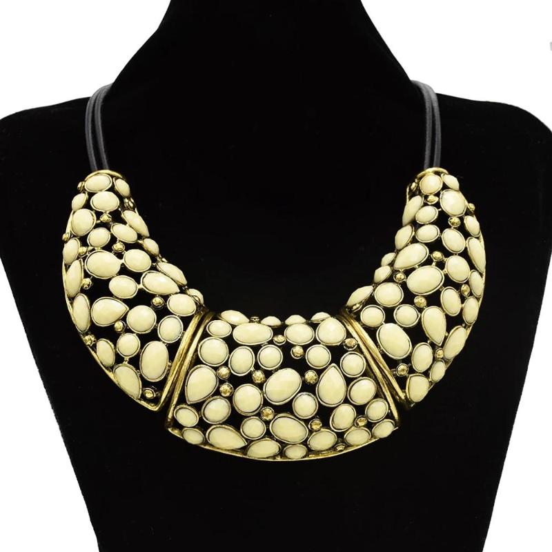 Big Crystal Beaded Statement Necklaces for Women Bohemian Choker Rope Chain Necklace Tribal Festival Party Jewelry Gift
Big Crystal Beaded Statement Necklaces for Women Bohemian Choker Rope Chain Necklace Tribal Festival Party Jewelry Gift