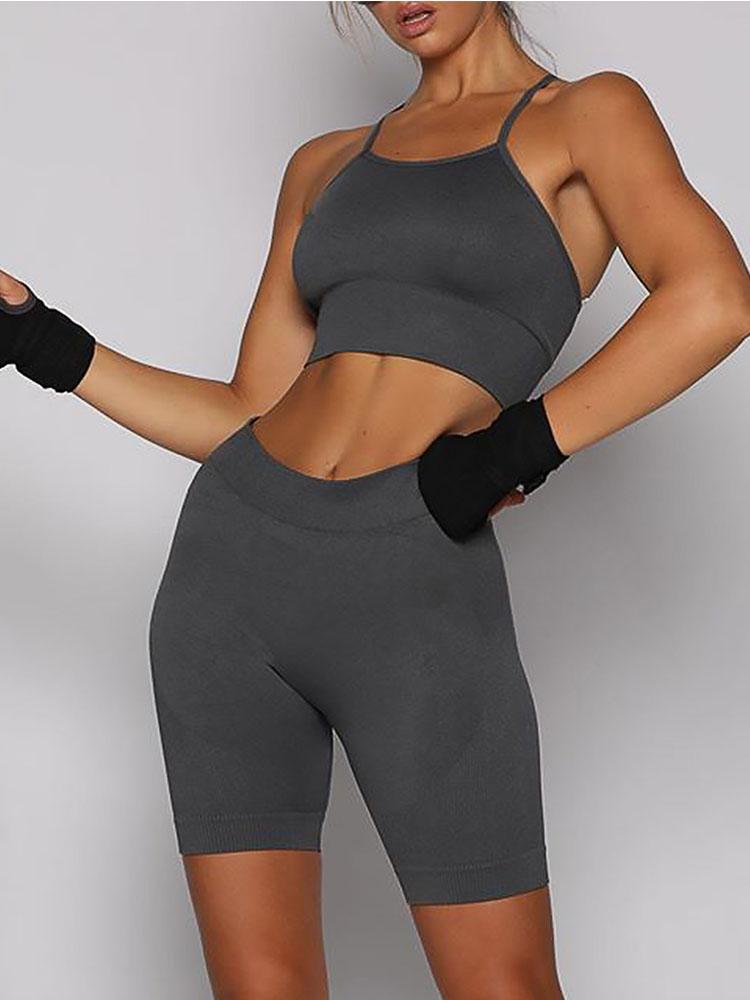 Women 2 Piece Seamless Yoga Set Short Fitness Gym Suit Workout Clothes For Women Sport Bra Running Leggings Active Wear Clothes, Brown
Women 2 Piece Seamless Yoga Set Short Fitness Gym Suit Workout Clothes For Women Sport Bra Running Leggings Active Wear Clothes, Brown