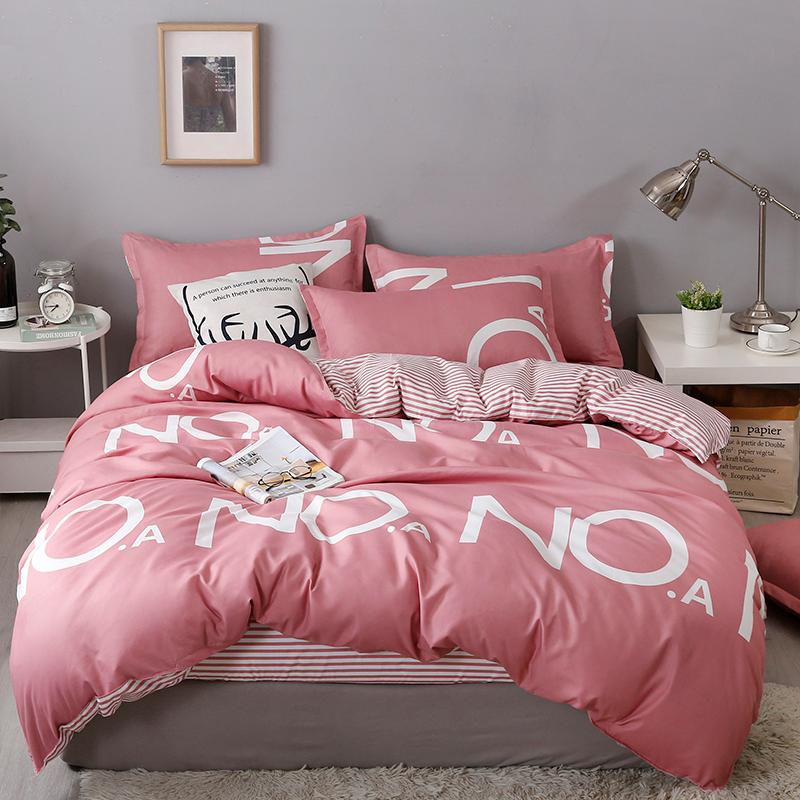 Modern Simplicity With letters Duvet Cover Comforter Cover and Pillowcases 100% Polyster for Bedroom Home Decor, A-pink
Modern Simplicity With letters Duvet Cover Comforter Cover and Pillowcases 100% Polyster for Bedroom Home Decor, A-pink