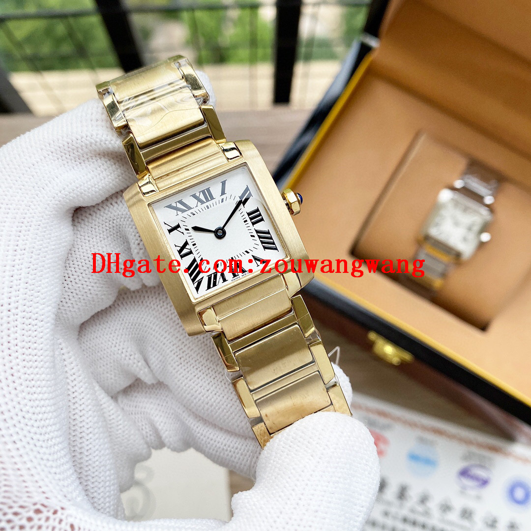2020 high quality classic tank francaise quartz watches joker ladies 316L stainless steel wristwatches square womens watch 20*25mm D3146, Slivery;black
2020 high quality classic tank francaise quartz watches joker ladies 316L stainless steel wristwatches square womens watch 20*25mm D3146, Slivery;black