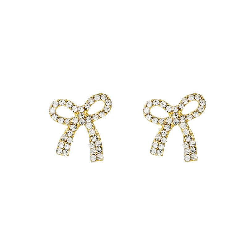 Stud Simple Gentle Bow Ear Rings For Women Temperament Minimalism Luxury`Earrings Piercings Fashion Jewelry Accessorie Gift
Stud Simple Gentle Bow Ear Rings For Women Temperament Minimalism Luxury`Earrings Piercings Fashion Jewelry Accessorie Gift