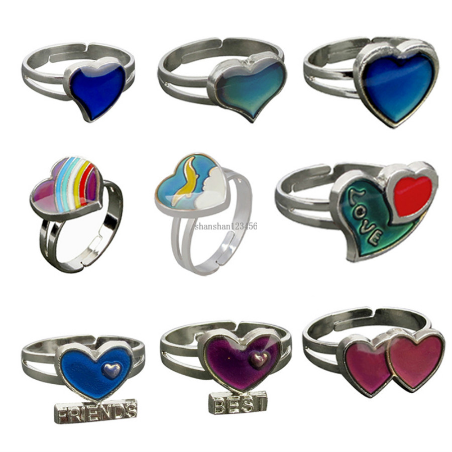Fashion Changing Color Guitar Butterfly heart rings Temperature sensing mood ring for women fashion jewelry will and sandy gift, Silver
Fashion Changing Color Guitar Butterfly heart rings Temperature sensing mood ring for women fashion jewelry will and sandy gift, Silver