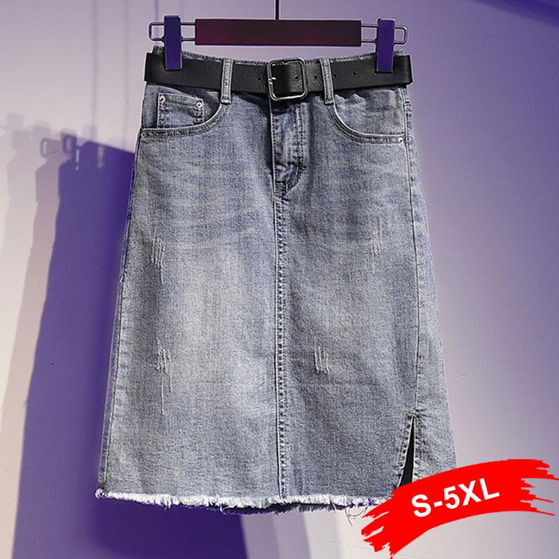Plus Size Split Short Mini Jeans Skirts 5XL Summer Vintage Retro Blue Fringe Tassel Hem Casual Pencil Denim Skirt with Belt Free
Plus Size Split Short Mini Jeans Skirts 5XL Summer Vintage Retro Blue Fringe Tassel Hem Casual Pencil Denim Skirt with Belt Free