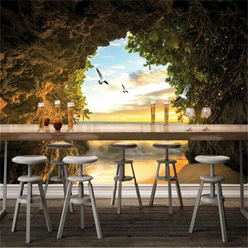 Custom Any Size 3D Wallpaper Home Decorative Mural Cave Photo walls Waterproof 3d customized wallpapers