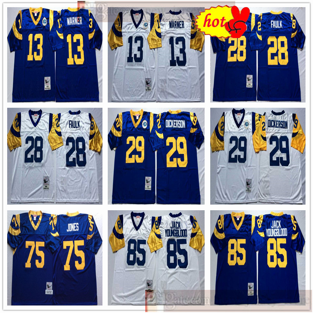 NCAA Football Retro Vintage 85 Jack Youngblood 75 Deacon Jones 29 Eric Dickerson 28 Marshall Faulk 13 Kurt Warner Jerseys Mens Blue Cheap, As picture
NCAA Football Retro Vintage 85 Jack Youngblood 75 Deacon Jones 29 Eric Dickerson 28 Marshall Faulk 13 Kurt Warner Jerseys Mens Blue Cheap, As picture