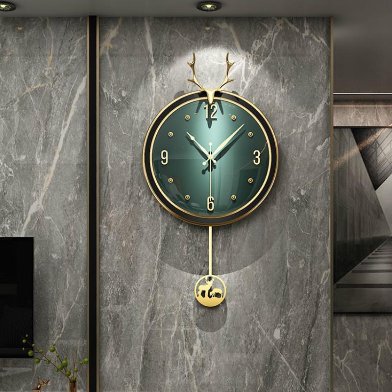 Vintage Green Wall Clock Nordic Pendulum Watch Large Deer Heat Luxury Design Modren Silent Living Room Duvar Saati Home Decor E5
Vintage Green Wall Clock Nordic Pendulum Watch Large Deer Heat Luxury Design Modren Silent Living Room Duvar Saati Home Decor E5