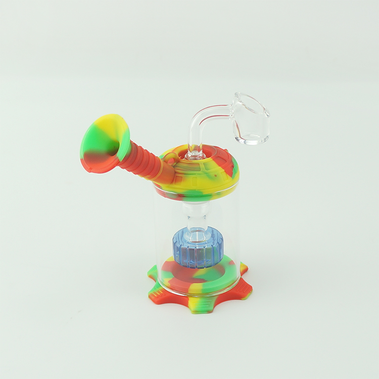 Assemble Silicone Bong Glass Shower Head percolator Easy clean Dab Rigs with quartz banger silicone pipe mini glass bongs
Assemble Silicone Bong Glass Shower Head percolator Easy clean Dab Rigs with quartz banger silicone pipe mini glass bongs