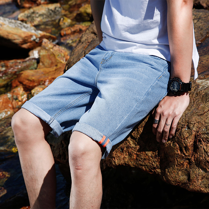 2021 The New Summer New Men's Brim in a Straight Line Color Thin Breathable Jeans at Knee Height Blue Fashion Shorts 36 My9a
2021 The New Summer New Men's Brim in a Straight Line Color Thin Breathable Jeans at Knee Height Blue Fashion Shorts 36 My9a