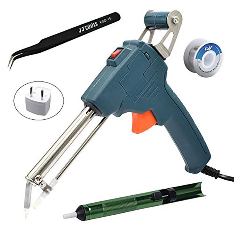 60W Tin Electric Soldering Iron Kit Automatic Send Tin Gun Electric Solder Station Tip Sucker Tweezers Wire Welding Repair Tools
60W Tin Electric Soldering Iron Kit Automatic Send Tin Gun Electric Solder Station Tip Sucker Tweezers Wire Welding Repair Tools