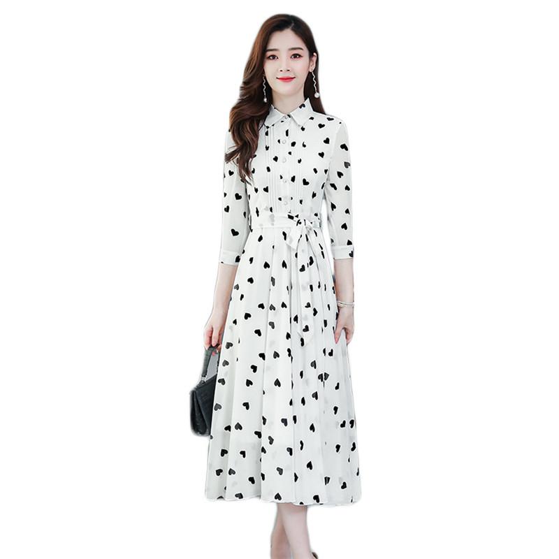 Chiffon Dress Women 2020 Summer New Korean Temperament Slim Love Print Office Lady Pink White Pleated Maxi Dress Feminina JD981
Chiffon Dress Women 2020 Summer New Korean Temperament Slim Love Print Office Lady Pink White Pleated Maxi Dress Feminina JD981