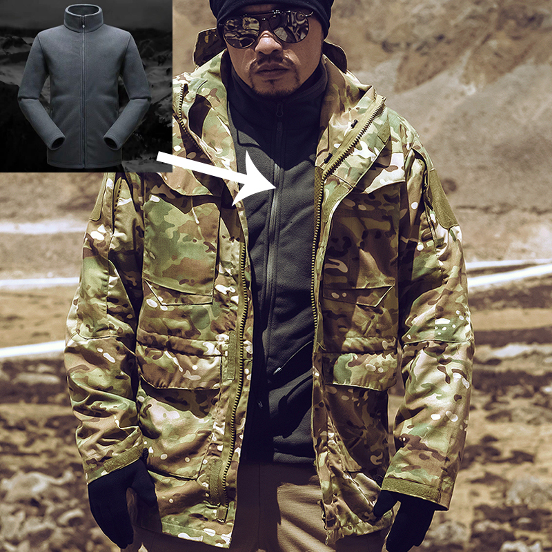 M65 UK US Army Jackets Winter Fleece Thicken Warm Waterproof Jacket Mens Military Windbreaker Coat Flight Pilot Hoodie Clothes 201218