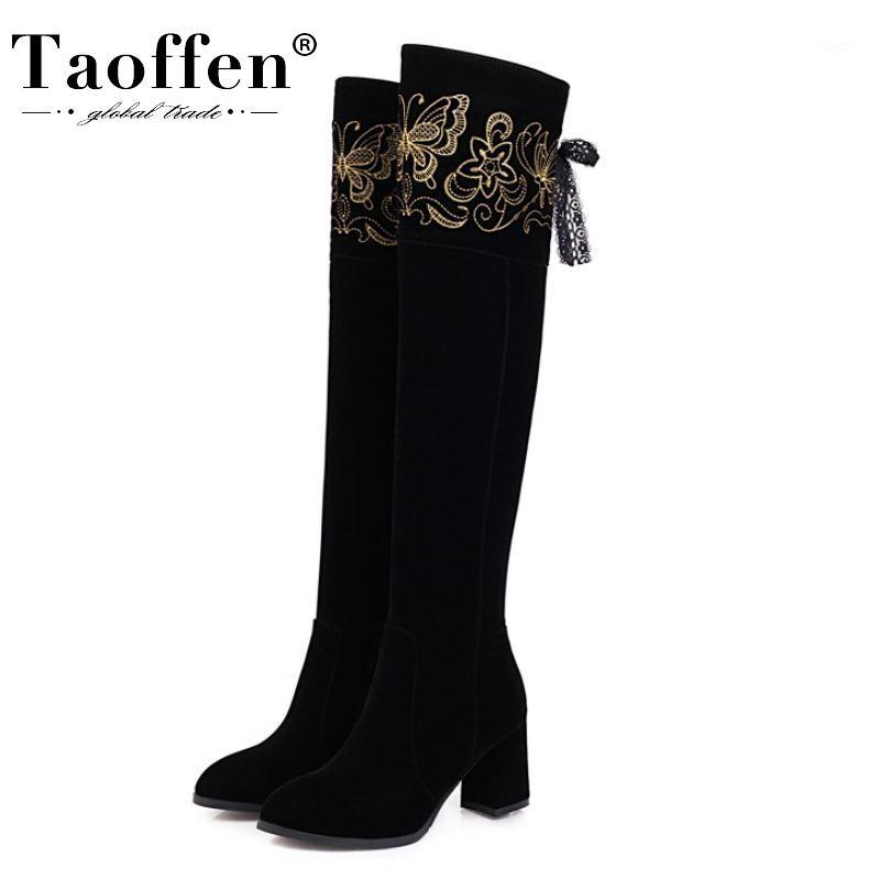 Taoffen New Fashion Women Over The Knee Boots Round Toe Thick High Heel Zipper Flower Pattern Shoes Ladies Footwear Size 33-431, Black
Taoffen New Fashion Women Over The Knee Boots Round Toe Thick High Heel Zipper Flower Pattern Shoes Ladies Footwear Size 33-431, Black