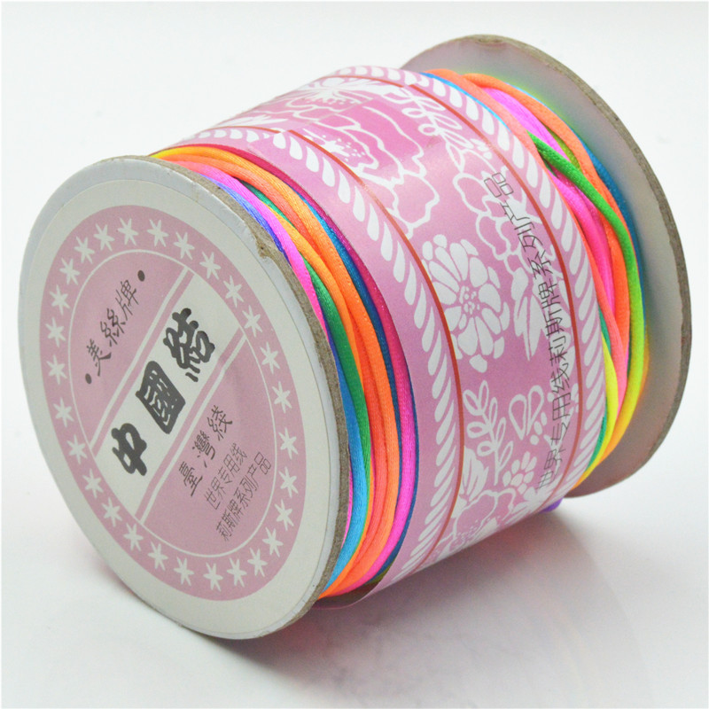 TYRY.HU 70m 1.5mm Meters Satin Silk Rope Nylon Cord For Baby Teether Accessories Teething Pacifier Chain Cord DIY Tool Y1221