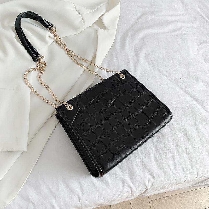2021 New Fashion Women PU Leather Handbag Vintage Female Soft Crocodile Pattern Shopping Chain Bag Shoulder Bags For Girls, Khaki
2021 New Fashion Women PU Leather Handbag Vintage Female Soft Crocodile Pattern Shopping Chain Bag Shoulder Bags For Girls, Khaki