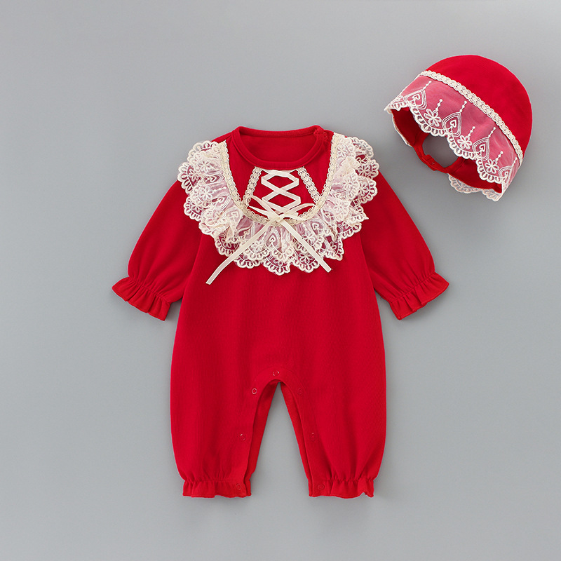2021 New 1-6y Baby Christmas Clothes One-pieces Lace Romper+hat Girls Jumpsuit Children Clothing Red 0-2y W8kn
2021 New 1-6y Baby Christmas Clothes One-pieces Lace Romper+hat Girls Jumpsuit Children Clothing Red 0-2y W8kn