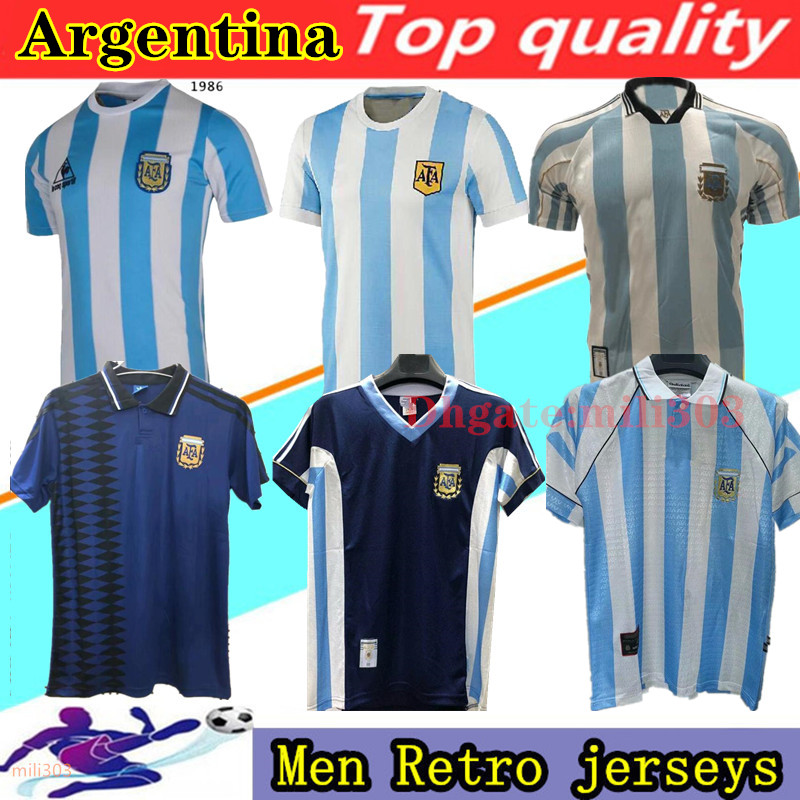 1978 1986 1996 1994 1998 2006 2014 Argentina Maradona Retro Soccer jersey CANIGGIA Batistuta RIQUELME ORTEGA home AWAY Football Shirt, 1994 away
1978 1986 1996 1994 1998 2006 2014 Argentina Maradona Retro Soccer jersey CANIGGIA Batistuta RIQUELME ORTEGA home AWAY Football Shirt, 1994 away