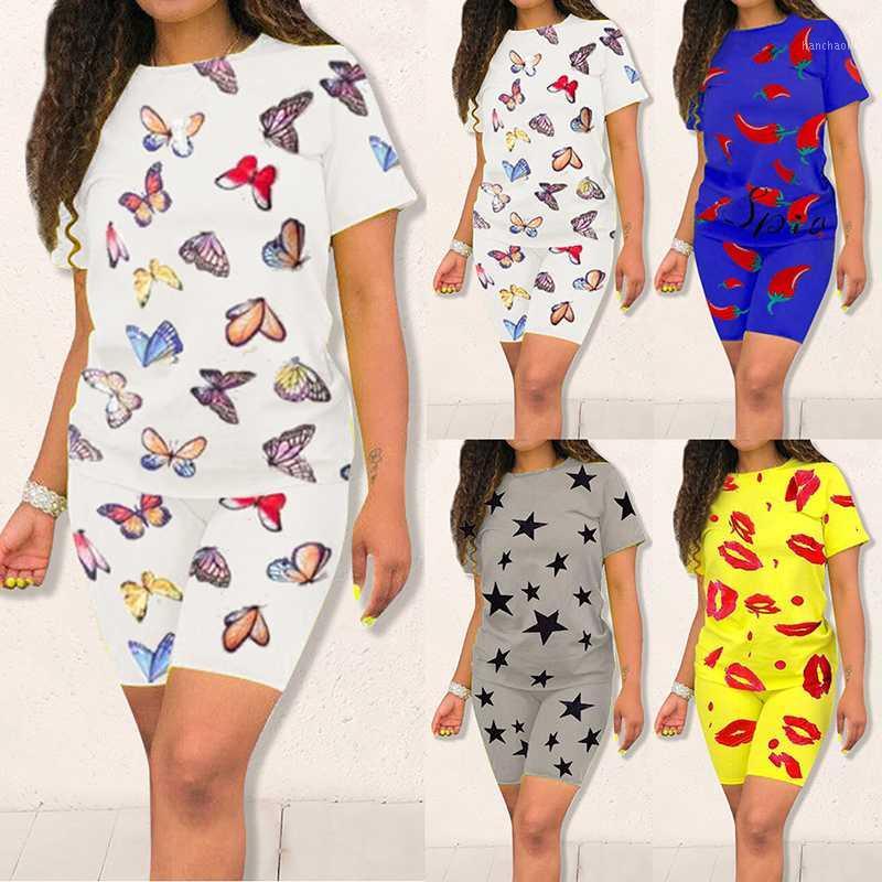 Summer Women' Two Pieces Sets Ladies Loose Suit Print Short Sleeve T Shirt And High Waist Shorts Casual Fashion Female Outfit1, Blue
Summer Women' Two Pieces Sets Ladies Loose Suit Print Short Sleeve T Shirt And High Waist Shorts Casual Fashion Female Outfit1, Blue