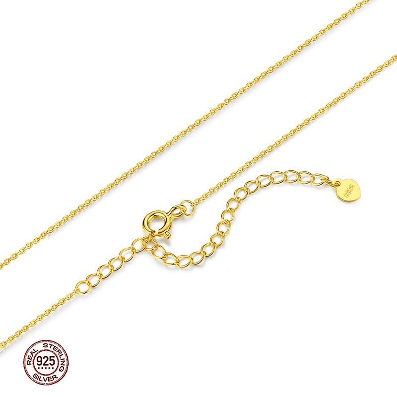 Gold Color Basic O Chain Real 925 Sterling Silver Lobster Clasp Adjustable Necklace Chain Fashion S925 Jewelry Accessories
Gold Color Basic O Chain Real 925 Sterling Silver Lobster Clasp Adjustable Necklace Chain Fashion S925 Jewelry Accessories