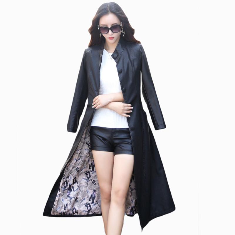 2020 new arrival women autumn winter trench plus size x-length coat slim moto&biker female fashion leather overcoat ZL691, Black
2020 new arrival women autumn winter trench plus size x-length coat slim moto&biker female fashion leather overcoat ZL691, Black