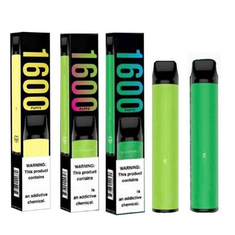 Puff XXL Disposable Device 1600 Puffs Pen Vape Pre-filled 4ml Pods 850mAh Battery Electronic Cigarette