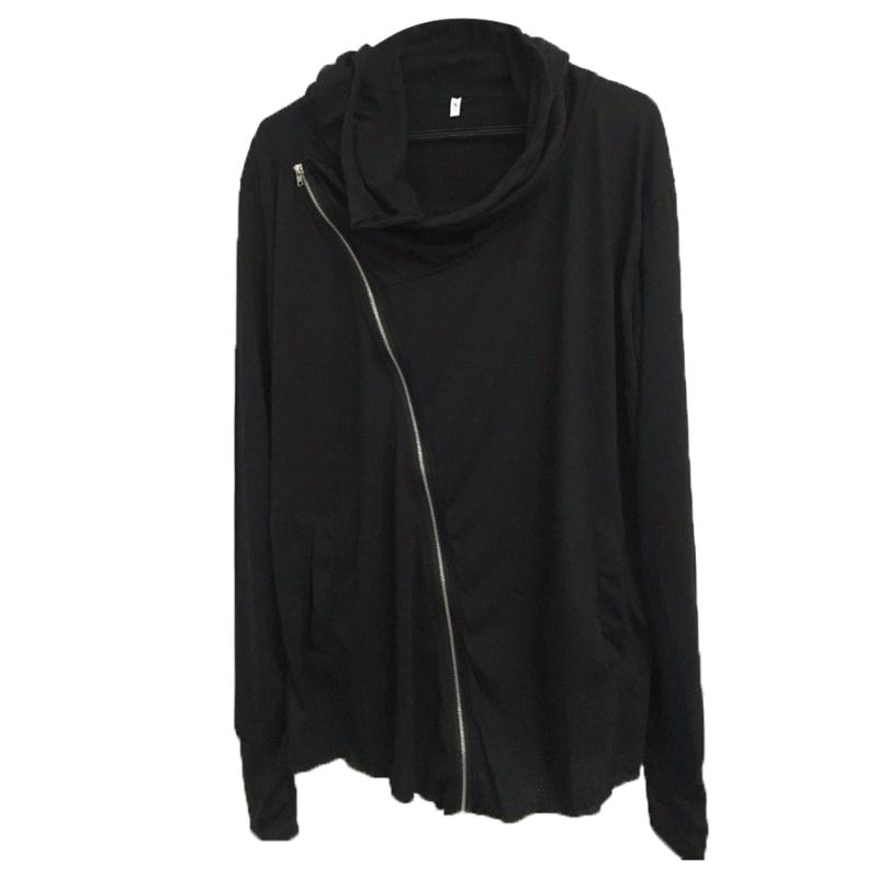 Men's Hoodies & Sweatshirts Fashion Men Side Zipper Coat Cotton Sports Jacket Diagonal Mens Hoodie Male Tops1