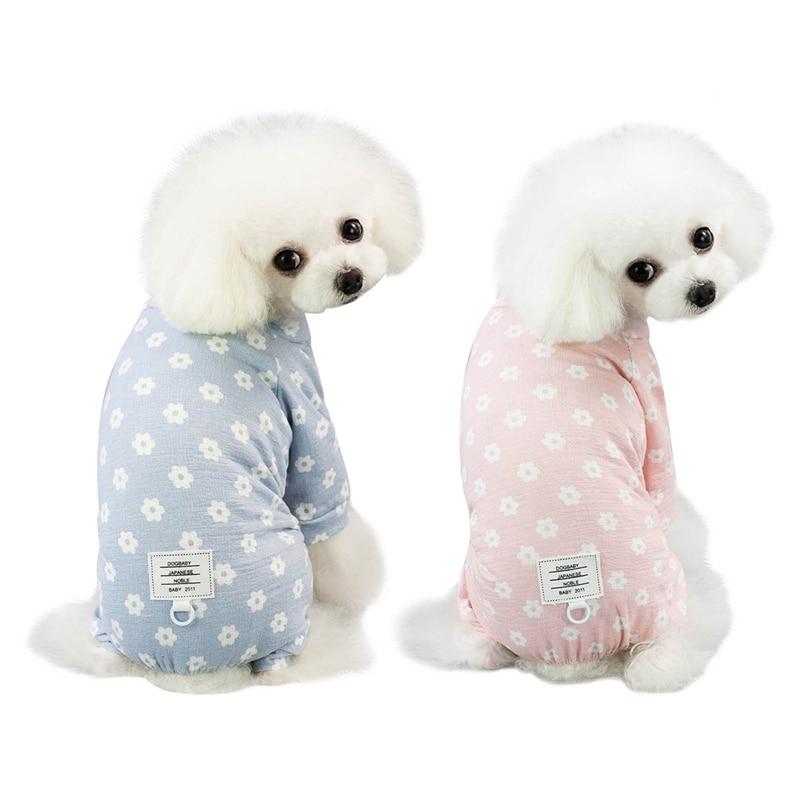Soft Cotton Dog Pajamas Floral Flower Pattern Pet Clothes For Small Medium Dogs Cats Puppy Pyjamas Vest Sleepwear Blue and Pink
Soft Cotton Dog Pajamas Floral Flower Pattern Pet Clothes For Small Medium Dogs Cats Puppy Pyjamas Vest Sleepwear Blue and Pink