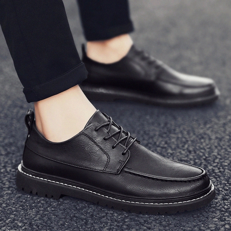 Men's leather casual flat shoes male leisure Elastic band Non-slip shoes Spring Black Design style lace up oxfords shoes men #7w8q
Men's leather casual flat shoes male leisure Elastic band Non-slip shoes Spring Black Design style lace up oxfords shoes men #7w8q