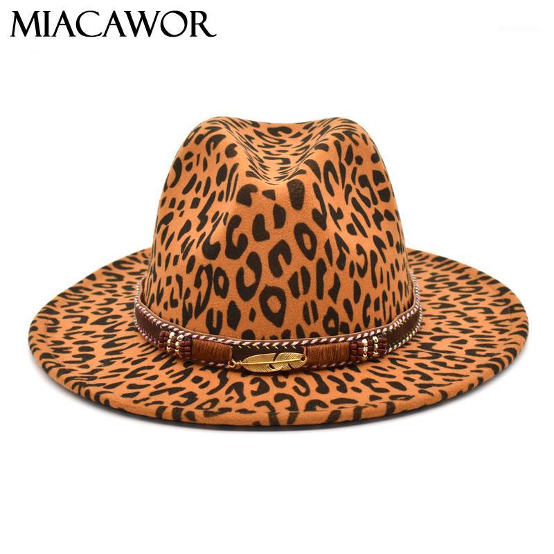 MIACAWOR Hot Sale Ladies Wool Fedora Hat Leopard Print Hat Male Jazz Spring And Autumn Big Brim Top F301, Army green
MIACAWOR Hot Sale Ladies Wool Fedora Hat Leopard Print Hat Male Jazz Spring And Autumn Big Brim Top F301, Army green
