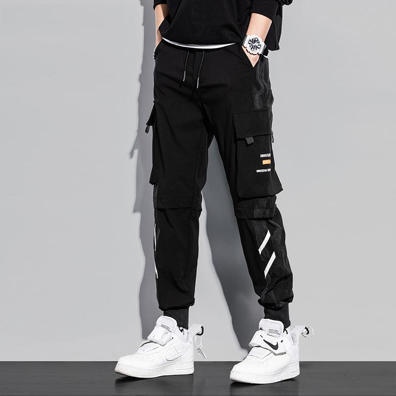 New Mens Cargo Pants Multi Pocket Hip Hop Harem Pants Male Streetwear Fashion Mens Casual Jogging Elastic Waist Trousers, Black
New Mens Cargo Pants Multi Pocket Hip Hop Harem Pants Male Streetwear Fashion Mens Casual Jogging Elastic Waist Trousers, Black