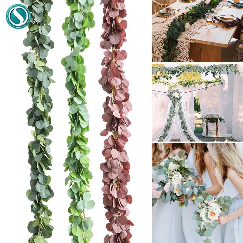 2M Artificial Green Eucalyptus Garland Leaves Vine Fake Vines Rattan Artificial Plants Ivy Wreath Wall Decor Wedding Decoration
2M Artificial Green Eucalyptus Garland Leaves Vine Fake Vines Rattan Artificial Plants Ivy Wreath Wall Decor Wedding Decoration