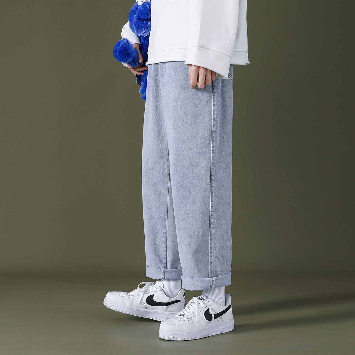 Brem 2021 Male Spring and in New Autumn Drop Leg-straight Pants Youth Fashion 4VKV, Blue
Brem 2021 Male Spring and in New Autumn Drop Leg-straight Pants Youth Fashion 4VKV, Blue