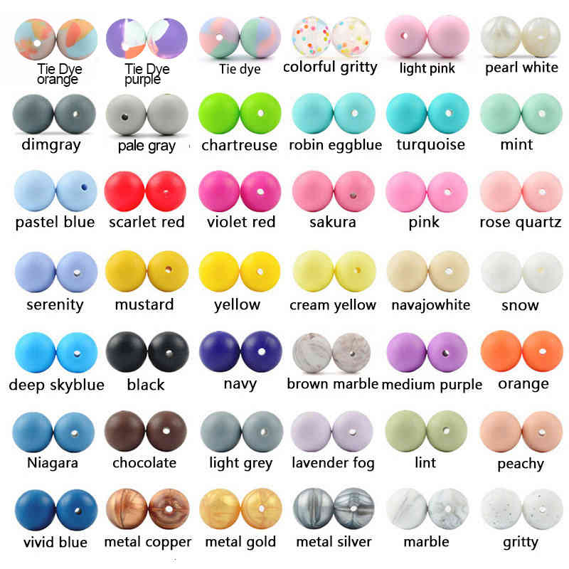 15mm Silicone Beads 10pcs Loose Baby Teether Toy Bpa Free Food Grade Diy Chew Charms Necklace Jewelry Making
15mm Silicone Beads 10pcs Loose Baby Teether Toy Bpa Free Food Grade Diy Chew Charms Necklace Jewelry Making