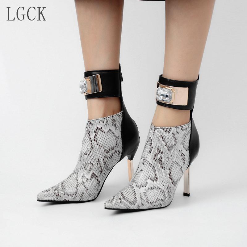 Plus Size 34-48 Women Shoes Fashion Zip Snake Print Boots Super Thin High Heels Pumps Ankle Boots Punk Sexy Ankle Buckle Strap, Black
Plus Size 34-48 Women Shoes Fashion Zip Snake Print Boots Super Thin High Heels Pumps Ankle Boots Punk Sexy Ankle Buckle Strap, Black