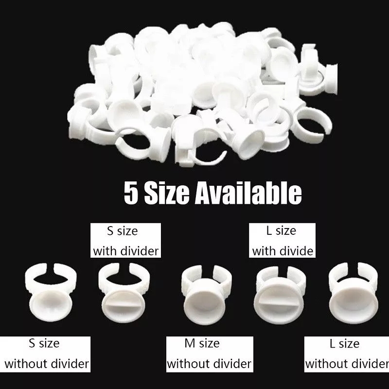 100Pcs Tattoo Ink Ring Cup Ink Holder For Permanent Makeup Tattoo Makeup Holding Pigments and Eyelash glue holder ring cups
100Pcs Tattoo Ink Ring Cup Ink Holder For Permanent Makeup Tattoo Makeup Holding Pigments and Eyelash glue holder ring cups