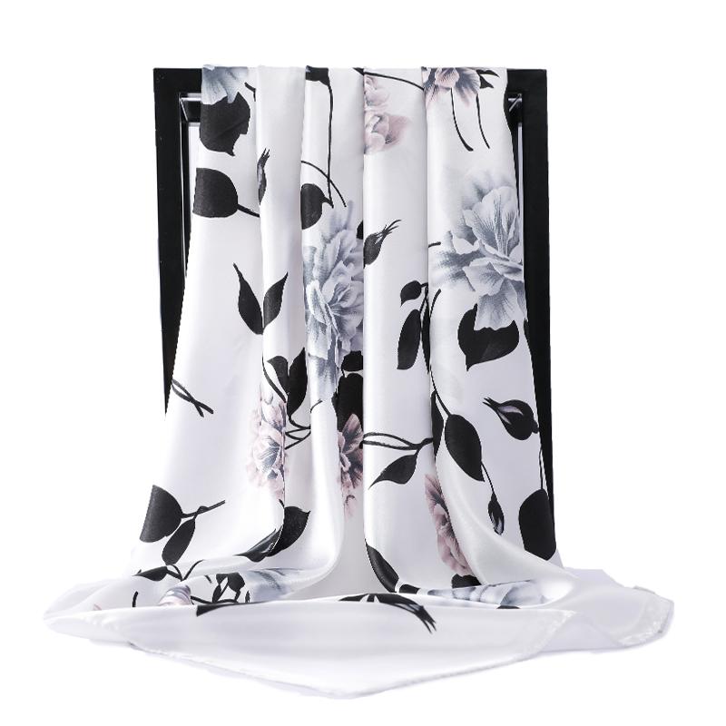 Fashion Hair Silk Scarf Women Kerchief Black Satin Hijab winter Scarfs 90cm*90cm Square Shawls Neckerchief Scarves For Ladies
Fashion Hair Silk Scarf Women Kerchief Black Satin Hijab winter Scarfs 90cm*90cm Square Shawls Neckerchief Scarves For Ladies