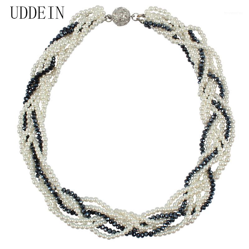 UDDEIN Vintage Multi Layer Weave Crystal Simulated Necklace For Women Nigerian wedding Jewelry Statement Choker Gift1
UDDEIN Vintage Multi Layer Weave Crystal Simulated Necklace For Women Nigerian wedding Jewelry Statement Choker Gift1
